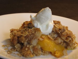 Oatmeal Peach Cobbler