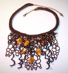 Cascading Autumn Arbor Necklace