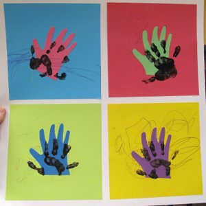 Handprint Pop Art