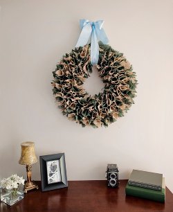 Square-Pinned Burlap Wreath