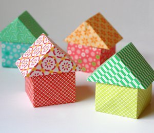 Origami Paper Houses
