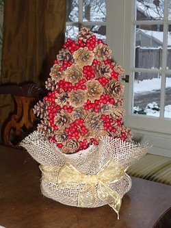 Pine Cone and Berry Tree