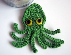 Crochet Octopus Applique