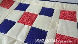 Patriotic Nine Patch Table Runner