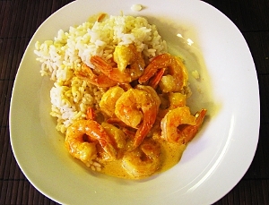 Shrimp Curry Bake