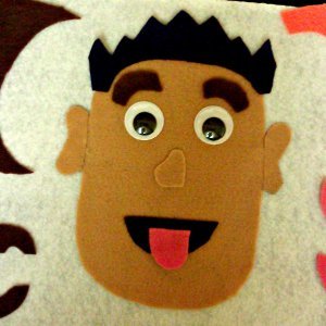 Funny Felt Face Board