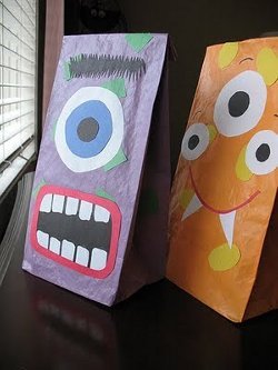 Halloween Monster Paper Bags