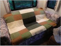 Seed Stitch Crocheted Afghan