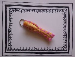 Crocheted Lip Balm Keychain