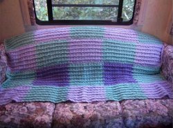 Sage and Lilac Springtime Afghan