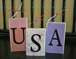 Patriotic Decorative Blocks