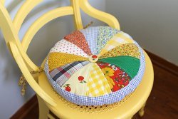 Fun Quilted Chair Cushion