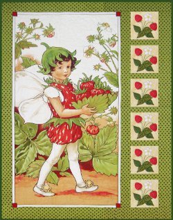 Strawberry Fairy Panel Quilt