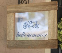 Custom Summer Greeting Sign