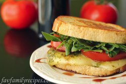 Grown Up (Margherita) Grilled Cheese