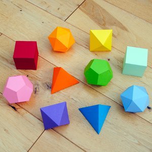 Platonic Solids Geometric Shapes