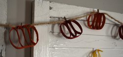 Recycled Pumpkin Garland