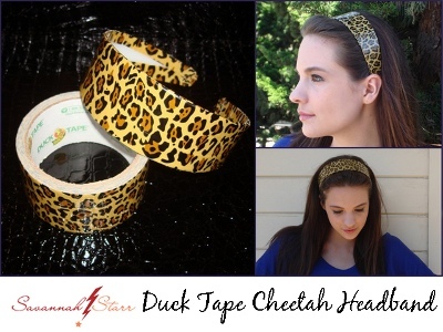 Leopard Print Tape Headband