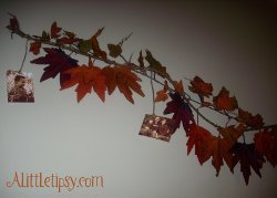 Autumn Leaf and Picture Garland