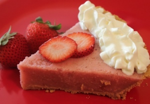 Double Strawberry Smoothie Pie