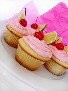 Cherry Limeade Cupcakes