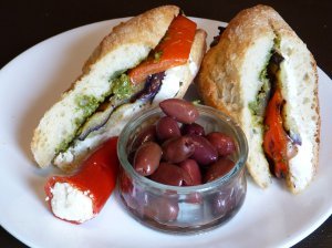 Mediterranean Grilled Vegetable Sandwich