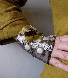 Victorian Style Fabric Cuff