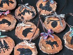 Rustic Wooden Nature Ornaments