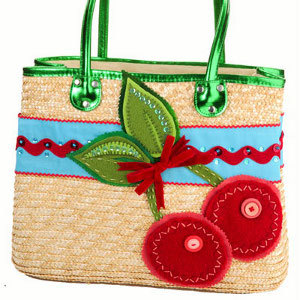 Red and Wild Cherry Purse