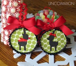 Reindeer Fabric Ornaments