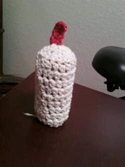 Advent Crochet Candle