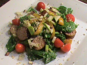 Summertime Turkey Sausage Salad