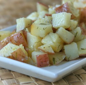 Packet Grilled Garlic Dill Potatoes