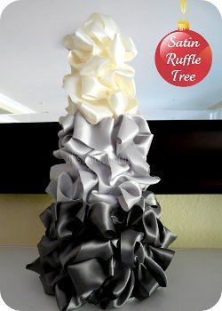 Satin Ribbon Ruffle Tree