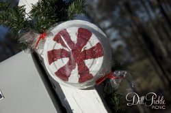 Large Peppermint Candy Decor