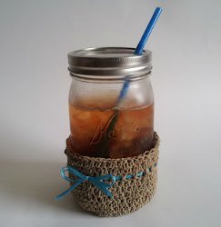 Hemp Mason Jar Cozy