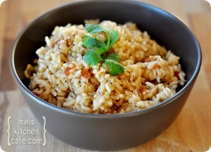 Baked Brown Spanish Rice