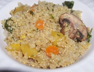 Scrumptious Mushroom and Squash Quinoa Casserole