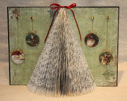 Christmas Tree Altered Book
