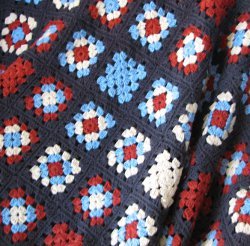 Patriotic Granny Square Afghan