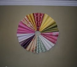 Scrapbook Paper Wreath