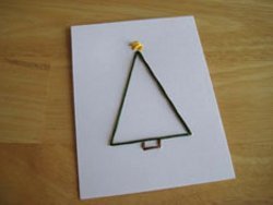 Simple Christmas Tree Card Pattern