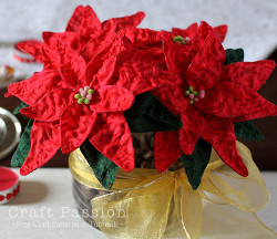 Fabric Poinsettia