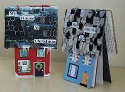 Christmas House Shaped Book