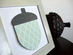 Simple Paper Acorn Decoration