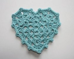 Granny Crochet Heart Pattern