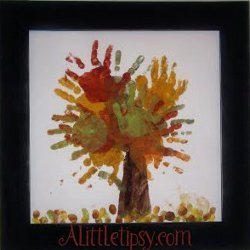 Fall Leaves Finger Painting