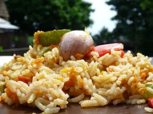 Summertime Vegetables & Rice