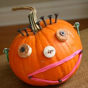 Junk Drawer Pumpkin | AllFreeKidsCrafts.com