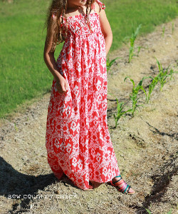 Maxi Dress for Girls | AllFreeSewing.com